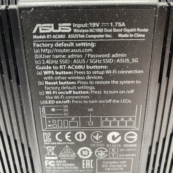 Asus RT-AC68U Dual Band AC1900 Wireless Wi-Fi Gigabit Internet Router With Box - Picture 10 of 13